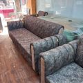 sofa set five seater 3+1+1 in turkish fabric master foam 10 years guarantee. 