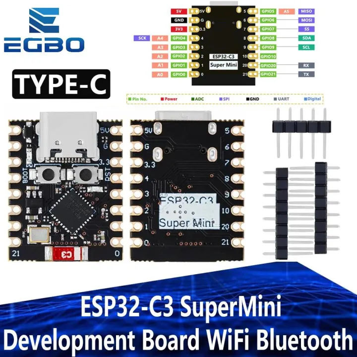 EGBO ESP32-C3 Development Board ESP32 SuperMini Development Board ESP32 ...