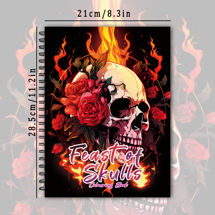 Adult%20Coloring%20Book%20-30%20Sheet%20Spiral%20Coloring%20Book,%2011.2X%208.3Inch,%20100Gsm%20Thick%20Paper,%20Back%20to%20School,%20New%20Year,%20Birthday%20Gift%20-%20Image%205