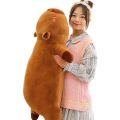 Kawaii Capybara Plush Toy Stuffed Capibara Fluffy Doll Long Sleep Soft Pillow Sofa Cushion Nap Sleeping Toys for School Xmas.