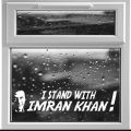 Imran Khan PTI Sticler Decal  I Stand With Khan Car Home Window  Windscreen Door. 