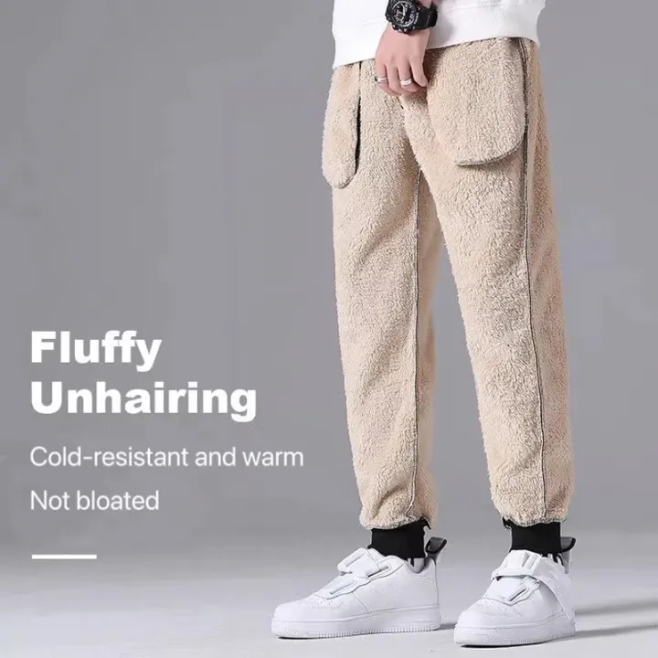 Men%20Autumn%20and%20Winter%20Sweat%20Pants%20Plush%20Thickening%20Casual%20Trouser%20Warm%20Pant%20Plus%20Size%20Men's%20Mid%20Waist%20Fashion%20Sweatpant%20Black%20-%20Image%206