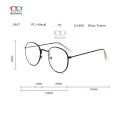 Bestware Metal Round Fashion Glasses For Men and Women. 