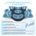 Ergonomic Cervical Pillow Memory Foam Pillow Neck Pain Relief Comes With Ice Silk Pillowcase Adjustable For Back Side Sleepers.