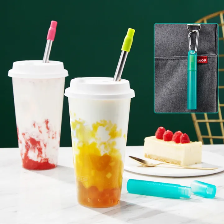 Telescopic%20Reusable%20Drinking%20Straws%20Stainless%20Steel%20Metal%20Straws%20Folding%20Straw%20Set%20With%20Case%20Cleaning%20Brush%20Camping%20Travel%20Straw%20-%20Image%205