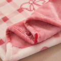 Girls Cartoon Strawberry Flannel Blanket, Warm Bedspread Sheet, Fuzzy Soft Fleece Plush Blankets for Bed Sofa Nap Shawl Blankets.