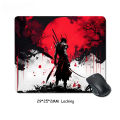 Samurai Warrior MousePad Gamer Computer Accessories Keyboard Table Mat Black Mouse pad Company Gaming Laptop Desk Accessory Pc.