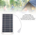 Small Solar Panel Monocrystalline Silicon High Efficiency 5V 5W USB Solar Panel Handle Design for Camping for Outdoor.