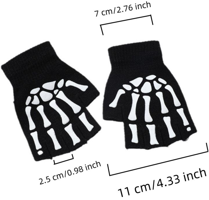 Halloween%20Skeleton%20Skull%20Half%20Finger%20Luminous%20%20Fingerless%20Stretch%20Knitted%20Gloves%20Skull%20Fingerless%20Black%20Mitten%20-%20Image%203