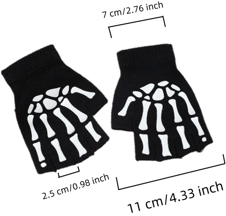 Halloween%20Skeleton%20Skull%20Half%20Finger%20Luminous%20%20Fingerless%20Stretch%20Knitted%20Gloves%20Skull%20Fingerless%20Black%20Mitten%20-%20Image%203