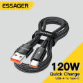 Essager 120W USB Type C Cable Super Fast Charge 67W Cable Quick Charge 6A For  12Pro Redmi K50 Note 11Pro Black Shark5 Pro. 