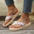 Summer 2026 Beach Fashion Floral Clip Toe Slippers Women Plus Size 36-45 Platform Flip Flops Women Non Slip Sandals Shoes Woman. 