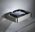 SOAP DISH SQUARE DESIGN CHROME STAINLESS STEEL. 