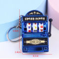 Fruit Slot Machine Keychain Lucky Charm Jackpot Keychains Mini Casino Pendant Bag Charm Novelty s for Kids Adults. 
