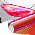 Car Chameleon Light Headlight Taillight Tint Vinyl Film Lamp Film Sticker Sheet Color-Changing Yellow Glossy Rear Fog Stickers. 