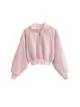 Women Fashion With Zip Cropped Sweatshirt And Mid Waist Back Zipper Mini Skirt Female Two Piece Sets Mujer.