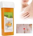 Depilatory Wax Roller,Wax Strips Roll on Wax Bikini 100g Professional Roller Depilatory Wax, Wax roll Refill, Wax Roller, Home Hair Removal Large Area Body Hair Removal Wax Roller for Men and Women. 