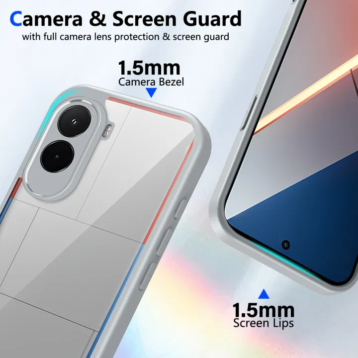 For%20%20Poco%20M7%20Plus%205G%20Case%20Air%20Cushion%20Silicone%20TPU%20Bumper%20Clear%20Matte%20Back%20Cover%20Hard%20Phone%20Case%20for%20%20Poco%20M7%20Plus%20-%20Image%204