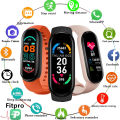 Smart Bracelet Multi-Function Heart Rate Blood Pressure Monitor Step Music Sleep Monitoring M6 Smart Fitness Sports Watch. 