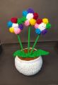 Crochet Flower pot for table. 