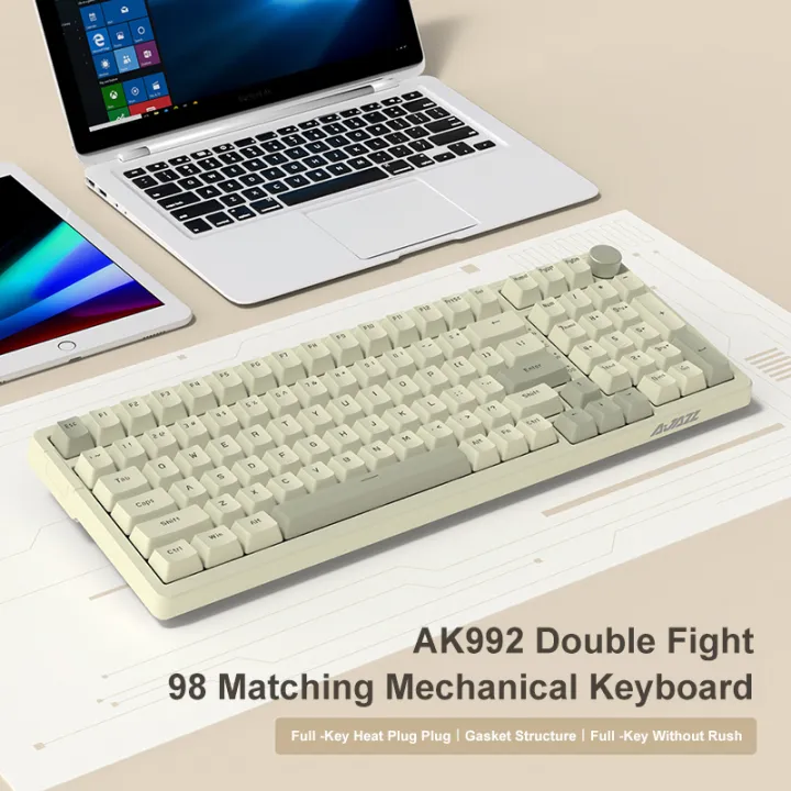 Ajazz%20AK992%20Wired%20Mechanical%20Keyboard%2098-Key%20Full%20Layout%20Hot-Swap%20USB%20Gaming%20Keyboard%20Multimedia%20Key%20Knob%20for%20Desktop%20PC%20Laptop%20-%20Image%202