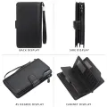 Men Wallet Cardholder Slim Coin Purse PU Lether Pocket Vintage Business Clutch Male Small Money Clip with Zipper Card Organizer. 