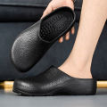 Men's and Women's Couple's Chef Shoes, Waterproof, Oil-Proof, Non-Slip Kitchen Shoes, Slip-On, Closed-Toe, Lazy Slippers. 