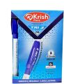 Krish Tri 3 Blue Pen (Pack of 3 Pens) 0.7 mm Smooth Long Lasting Reliable Daily Use Ballpoint Pen Imported from UAE. 