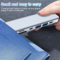 USB C Hub to 4K HDMI-compatible Type C PD Charging USB 3.0 2.0 Docking for MacBook iPad Samsung S21 Dex TV Mouse Nintendo Switch. 
