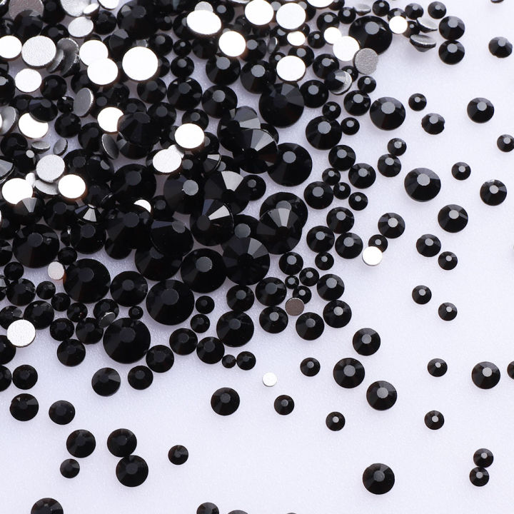1440Pcs%20Mix%20Size%20Glass%20Flatback%20Rhinestone%20Glitter%20Crystal%20AB%20Round%20Diamond%20Non%20Hotfix%20Glue%20On%20Stone%20for%20DIY%20Nail%20Art%20Decoration%20-%20Image%205