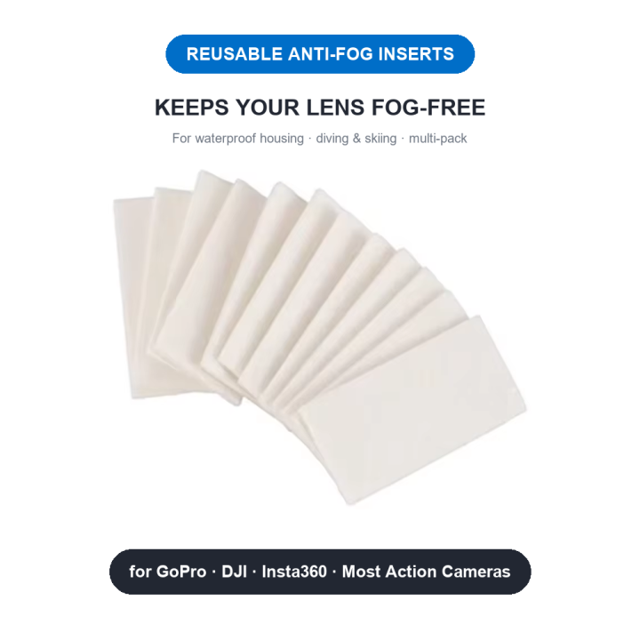 Anti Fog Inserts Reusable Moisture Absorbing Strips for Underwater Dive Case for AKASO SJCAM Action Camera Accessories