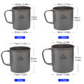 Widesea Camping Mug Titanium Cup Tourist Tableware Picnic Utensils Outdoor Kitchen Equipment Travel Cooking set Cookware Hiking.