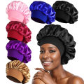 Satin Bonnet Hair Bonnet for Sleeping,Silk Bonnets for Black Women with Elastic Soft Band for Hair Care. 