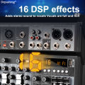 4 / 7 Channel Audio Interfacer Depusheng XT4 DJ Mixer 99-Bit DSP Effect USB Audio Mixer  +48V Phantom Bluetooth for Karaoke. 