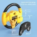 Infant Shining Simulation Steering Wheel Toys Children's Toy Kids Early Education Copilots Stroller Steering Wheel Vocal Toys. 