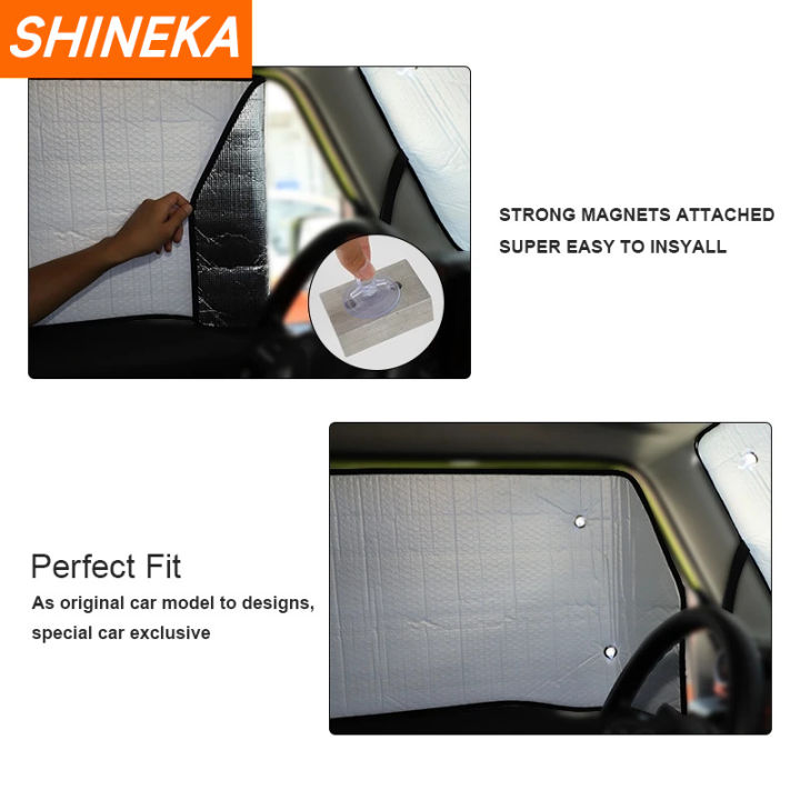 SHINEKA%20Car%20Window%20Visor%20Sunshade%20Heat%20Insulation%20Kit%20For%20Suzuki%20Jimny%20JB64%20JB74%202019%202020%202021%202022%202023+%20Exterior%20Accessories%20-%20Image%204