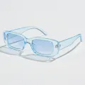 Square Sunglasses Men Rectangle Brand Designer Small Sun Glasses Male Retro Black Lens Driving Fishing Oculos UV400. 