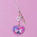 Game Need Girl Overdose KAngel Amechan Beaded Phone Chain Acrylic Heart Keychains Backpack Keyrings Cosplay Props Xmas . 