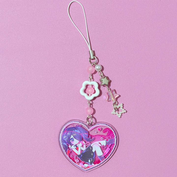 Game%20Need%20Girl%20Overdose%20KAngel%20Amechan%20Beaded%20Phone%20Chain%20Acrylic%20Heart%20Keychains%20Backpack%20Keyrings%20Cosplay%20Props%20Xmas%20%20-%20Image%204