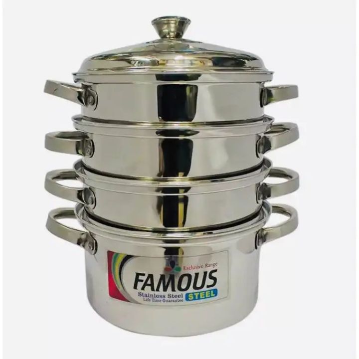 Famous Stainless Steel 3 Step Momo Cooking Pot