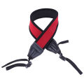 Skidproof neoprene red neck strap for dslr camera binocular   fuji. 