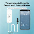 Tuya WiFi Temperature Humidity Sensor with External Probe Hygrometer APP Remote Control Work with Yandex SmartLife Alexa. 