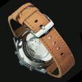 Forsining Sports Mens Watches Top Brand Luxury Calendar Brown Leather Strap Luminous Hands Fashion Automatic Mechanical Watch.
