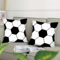 1pc Soccer Football Throw Pillow Case Pillow Cover for Home Sofa Bedroom Room Decor Sports Football Theme Birthday Party Decor.