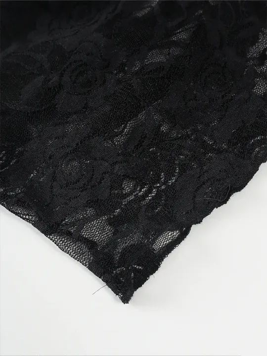 Spring/Summer%202025%20%20Women's%20Y2K%20Style%20Sleeveless%20Lace-Trimmed%20Fitted%20T-Shirt%20Lace-Tie%20Plain-Colour%20Tank%20Top%20-%20Image%206