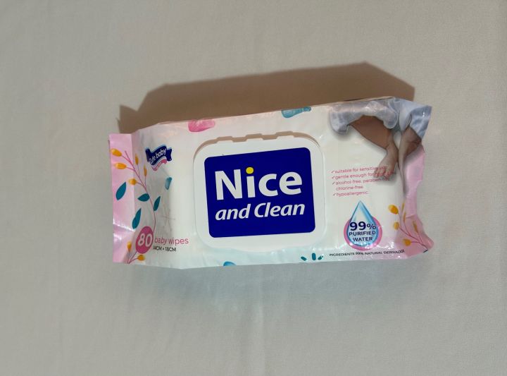 Nice and Clean Baby Wet Wipes - 80pcs