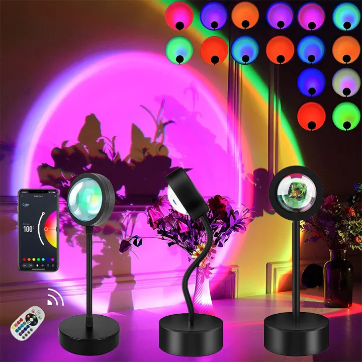 USB%205V%20Tuya%20Smart%20Sunset%20Lamp%20Night%20Light%20Sunset%20Projector%20Smart%20Life%20APP%20Remote%20Led%20Lights%20Room%20Decoration%20Photography%20%20%20lightify%20-%20Image%202