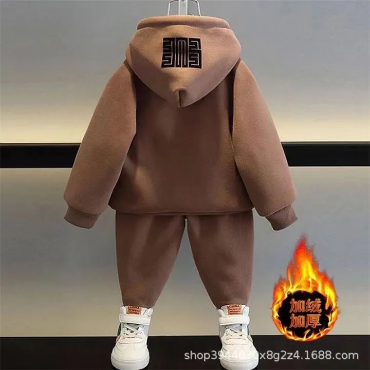 Winter%20Boys%20Padded%20Sets%20Children's%20Thicken%20Suit%20Autumn%20Fleece%20Hooded%20Sweatshirt%20Sweatpants%202%20Pieces%20Kids%20New%20Warm%20Outfit%20-%20Image%206