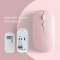 Wireless Bluetooth-compatible Mouse Portable Ergonomic Computer Mice For Laptop iPad Tablet PC Mobile Phone Office Gaming Mouse. 