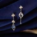 Genshin Impact Furina De Fontaine Cosplay Earrings Women Focalors Ear Clip Fashion Eardrop Jewelry Accessorie. 